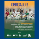 Entrega de donativos da Palestra com Frei Jaime Bettega (25/03/2025).