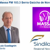 Presidente do Sindilojas Regional Nova Prata em Entrevista na Rádio Massa FM 103.3 Serra Gaúcha de Nova Prata. 