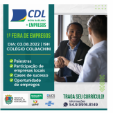 1ª Feira de Empregos CDL Nova Bassano.