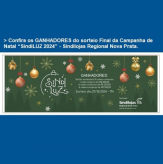 Sorteio Final da Campanha de Natal “SindiLUZ 2024” - Sindilojas Regional Nova Prata.