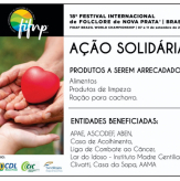 Ação Solidária do Festival Internacional de Folclore de Nova Prata!