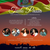 Show “Tudo Passa” impulsiona esperança em cidades da serra gaúcha.