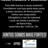 Manifesto de Lojistas solicitando a flexibilização para o retorno ao trabalho do comércio não essencial.