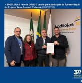 SINDILOJAS recebe Ofício-Convite para participar da Apresentação do Projeto Serra Summit Cidades (09/06/2026).