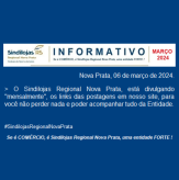 INFORMATIVO - Fevereiro 2024 - Sindilojas Regional Nova Prata.
