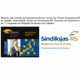 RELEASE Final - Comitiva do Sindilojas Regional Nova Prata, participa do 7º Congresso de Relações Sindicais e do Trabalho em Torres.