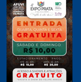 Nova Prata em Festa, com a 4ª EXPO PRATA.