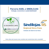 Parceria AGEL e SINDILOJAS “energia, economia e sustentabilidade” (23/09/2025).