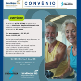 CONVÊNIO - Desconto na Academia VIDA ATIVA de Nova Prata para você 60+.