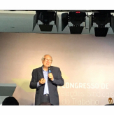 Palestra com o Professor Adroaldo Lamaison no último dia do 5º Congresso de Relações Sindicais e do Trabalho em Torres/RS.