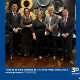 Posse da nova Diretoria da CIC Nova Prata, SINDILOJAS esteve presente (15/04/2026).