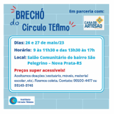 Participe do Brechó do Círculo TEAmo - Nova Prata – Sindilojas Regional Nova Prata – APOIA.