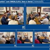 Reunião com o Prefeito de Nova Prata, para o Projeto “Tri Juntos” com SINDILOJAS, Sesc e Senac (10/04/2026).