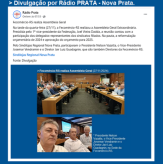 <p>COMPARTILHAMOS - Divulgação por Rádio PRATA - Nova Prata - SINDILOJAS participa de Assembleia Geral da Fecomércio-RS.</p>
