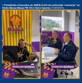 Presidente e Executivo do SINDILOJAS em entrevista “conversa” na Rádio Massa FM 103.3 Serra Gaúcha (15/09/2025).