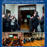 SINDILOJAS presente na Cerimônia de Nomeação Oficial do Salão de Festas do Grêmio Pratense – Sede histórica (25/07/2025).