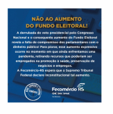 NÃO AO AUMENTO DO FUNDO ELEITORAL!