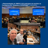 Representantes do SINDILOJAS participam de reuniões na Fecomércio-RS “Diretoria e COPERSIND” (13/03/2025).