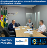 Reunião para Parceria/Convênio com Roni Brandalise da HUA Consultoria e Análise.