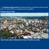 Aniversário de Nova Prata - 101 anos – Por Município de Nova Prata/RS.