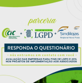 PARCERIA para VOCÊ ASSOCIADO: 20% DE DESCONTO - Comitê LGPD - CIC Nova Prata e Sindilojas Regional Nova Prata