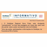 INFORMATIVO - Junho 2023 - Sindilojas Regional Nova Prata.