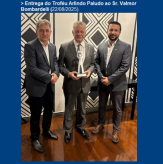 Entrega do Troféu Arlindo Paludo ao Sr. Valmor Bombardelli (22/08/2025).