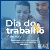 1º de maio de 2025 - DIA DO TRABALHADOR - Sindilojas Regional Nova Prata.