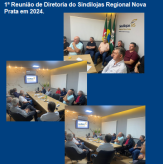 1ª Reunião de Diretoria do Sindilojas Regional Nova Prata em 2024.