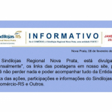 INFORMATIVO - Janeiro 2023 - Sindilojas Regional Nova Prata.