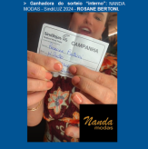 <p>Divulgação ganhador “interno” Nanda Modas - SindiLUZ 2024.</p>
